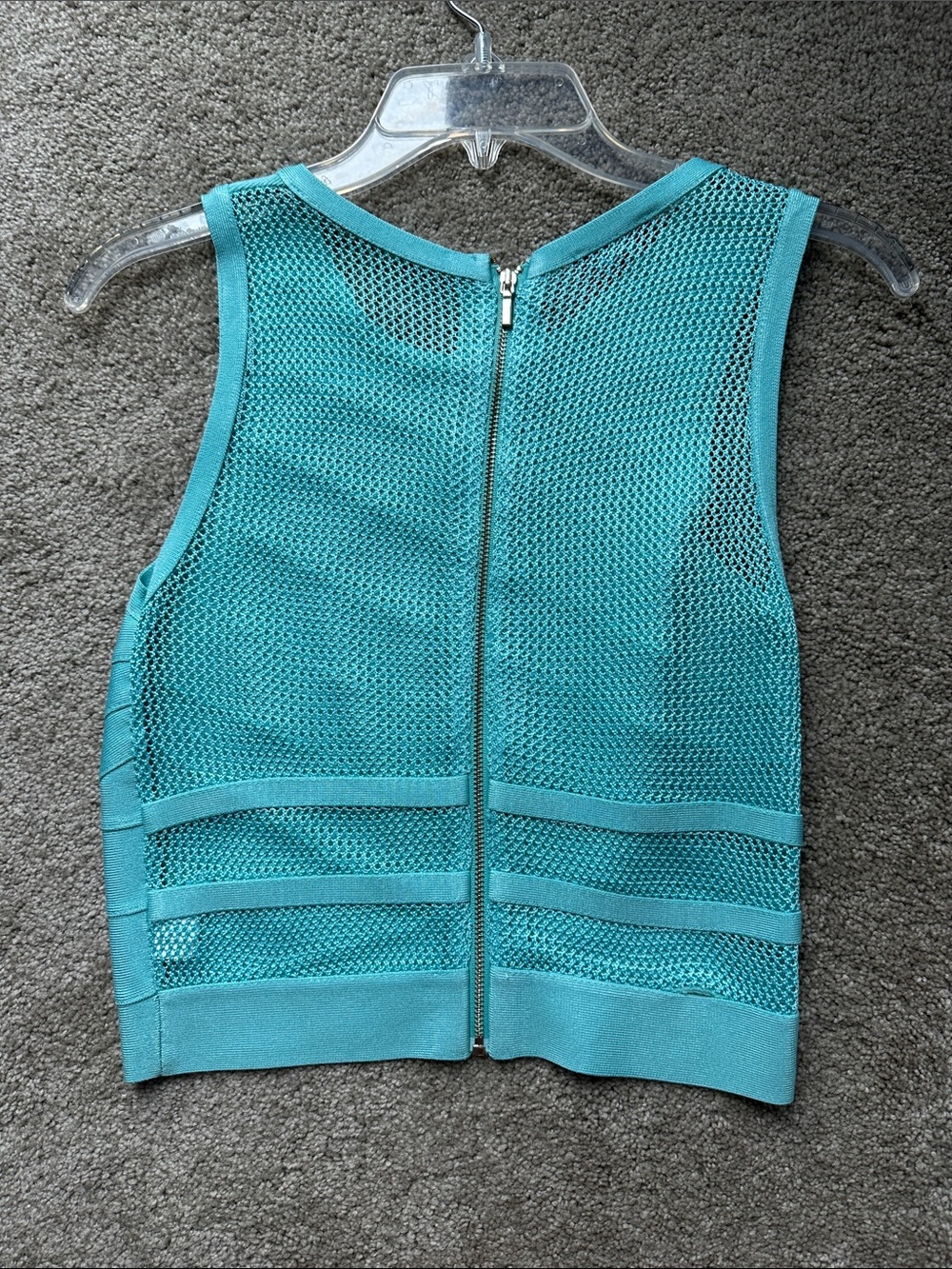 bebe Mint Green Cropped Bandage Tank - Picture 3 of 4